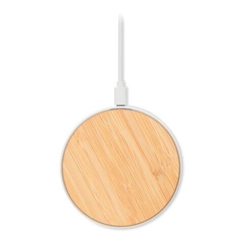 Induktive Ladestation 10W aus ABS mit Bambus holzfarben | ohne Werbeanbringung | Nicht verfügbar | Nicht verfügbar | Nicht verfügbar