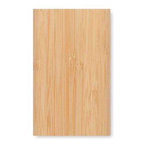 Powerbank 4000 mAh mit  Gehäuse aus Bambus holzfarben | ohne Werbeanbringung | Nicht verfügbar | Nicht verfügbar