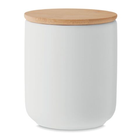 Kerze im Steinguttopf 200 g weiß | ohne Werbeanbringung | Nicht verfügbar | Nicht verfügbar