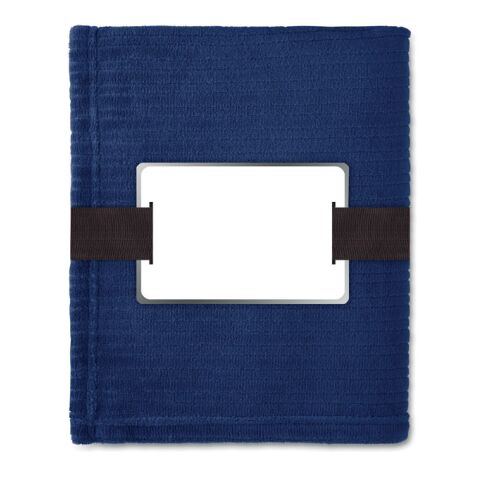 Fleece-Decke mit bedruckbarer Karte blau | ohne Werbeanbringung | Nicht verfügbar | Nicht verfügbar | Nicht verfügbar