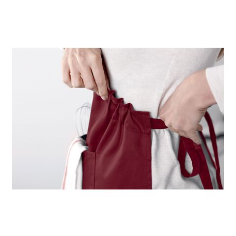 Küchenschürze mit 2 Fronttaschen bordeaux | ohne Werbeanbringung | Nicht verfügbar | Nicht verfügbar | Nicht verfügbar