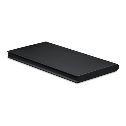 Solar Powerbank 8000 mAh aus Aluminium schwarz | ohne Werbeanbringung | Nicht verfügbar | Nicht verfügbar