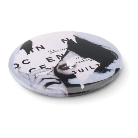 Badge magnetisch mit Kapselheber mattsilber | ohne Werbeanbringung | Nicht verfügbar | Nicht verfügbar