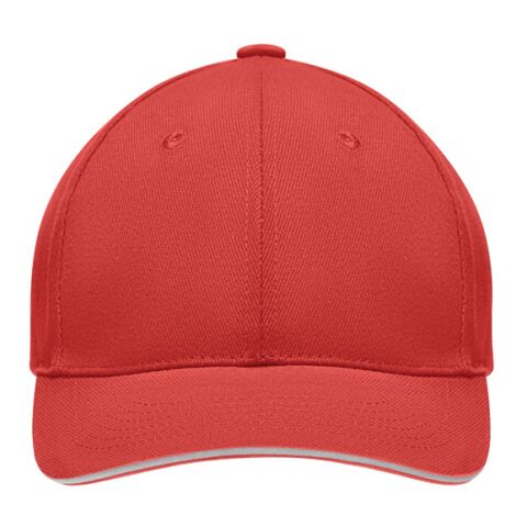 Baseball Kappe 6 Panels Tekapo weiß/rot | ohne Werbeanbringung | Nicht verfügbar | Nicht verfügbar | Nicht verfügbar