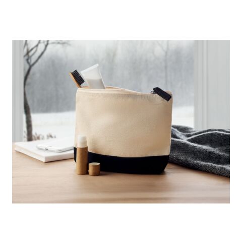 Kosmetiktasche Baumwolle schwarz | ohne Werbeanbringung | Nicht verfügbar | Nicht verfügbar | Nicht verfügbar