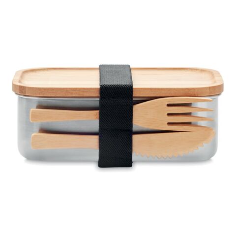 Lunchbox &#039;Savanna&#039; Edelstahl 600ml holzfarben | ohne Werbeanbringung | Nicht verfügbar | Nicht verfügbar | Nicht verfügbar