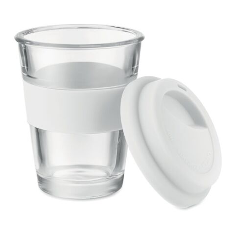 Glas Becher 350 ml weiß