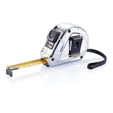 3m/16mm Auto-Stopp Maßband Ergonomic silber-schwarz | ohne Werbeanbringung | Nicht verfügbar | Nicht verfügbar