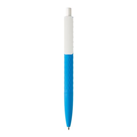 X3-Stift mit Smooth-Touch blau-weiß | ohne Werbeanbringung | Nicht verfügbar | Nicht verfügbar