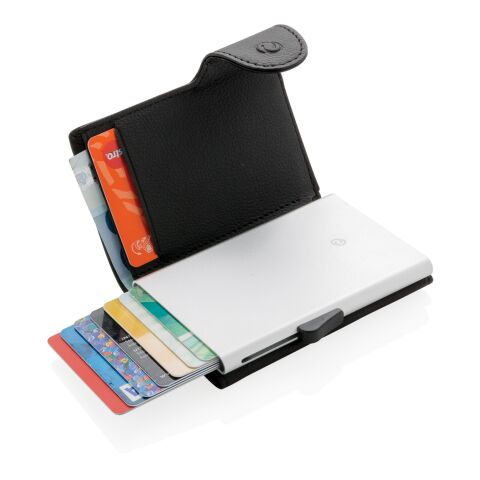 C-Secure RFID Kartenhalter und Geldbörse schwarz-silber | ohne Werbeanbringung | Nicht verfügbar | Nicht verfügbar | Nicht verfügbar