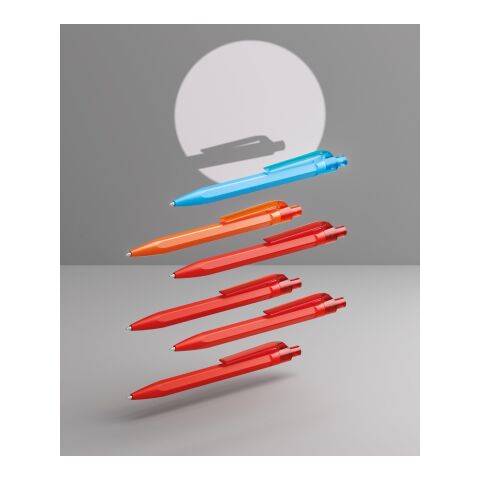 Prodir QS50 Druckkugelschreiber matt mit Metallclip weiß-silber | Blau | ohne Werbeanbringung