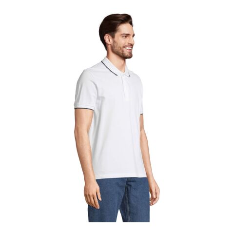 PALERMO POLO SHIRT White/French Navy | M | ohne Werbeanbringung | Nicht verfügbar | Nicht verfügbar | Nicht verfügbar