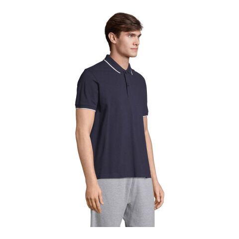 PALERMO POLO SHIRT französisch marine/weiß | S | ohne Werbeanbringung | Nicht verfügbar | Nicht verfügbar | Nicht verfügbar