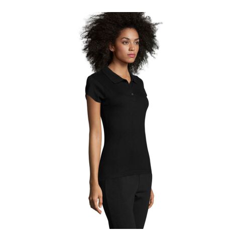 Prescott Damen-Poloshirt 170 tiefschwarz | XXL