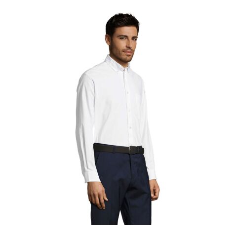 Boston Herren-Oxfordhemd weiß | S