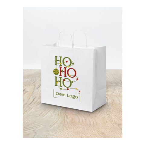 *Christmas* Kraftpapiertasche gedrehte Griffe Braun | Merry Christmas | Digitaldruck