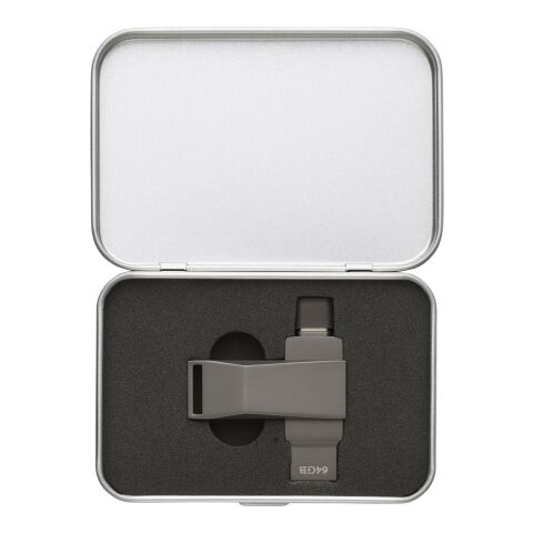 USB-Stick aus verzinkter Oberfläche Dorian grau | ohne Werbeanbringung | Nicht verfügbar | Nicht verfügbar