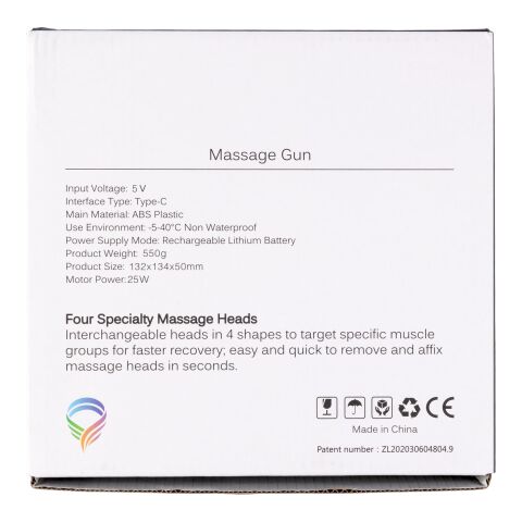 ABS-Massagepistole Axel Schwarz | ohne Werbeanbringung | Nicht verfügbar | Nicht verfügbar