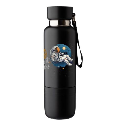 Doppelwandige Flasche aus Edelstahl (500 ml) Lieselotte Schwarz | ohne Werbeanbringung | Nicht verfügbar | Nicht verfügbar