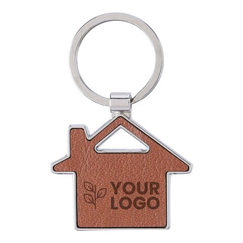 Schlüsselanhänger aus recyceltem Leder Jim Braun | ohne Werbeanbringung | Nicht verfügbar | Nicht verfügbar