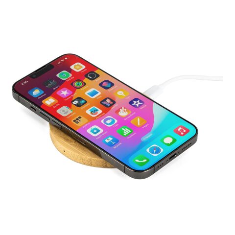 Wireless Ladepad &#039;Westminster&#039; aus Bambus Schwarz | ohne Werbeanbringung | Nicht verfügbar | Nicht verfügbar