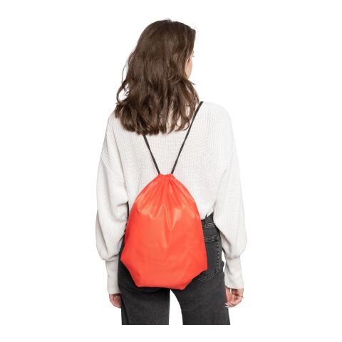 210D Polyester Kordelzug Rucksack Isolde Orange | ohne Werbeanbringung | Nicht verfügbar | Nicht verfügbar
