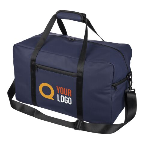 Recycelte PU-Reisetasche Mirae Blau | ohne Werbeanbringung