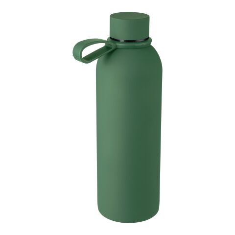 Doppelwandige Trinkflasche aus recyceltem Edelstahl (500 ml) Sena Grau | ohne Werbeanbringung | Nicht verfügbar | Nicht verfügbar