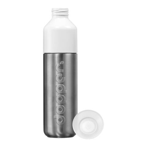 Dopper Steel 490 ml silber/weiß