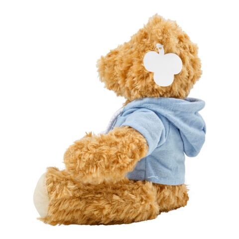 Plüsch-Teddybär 'Olaf' mit aufgestickten Augen Hellblau