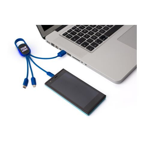 4-in-1-Ladekabelset Blau