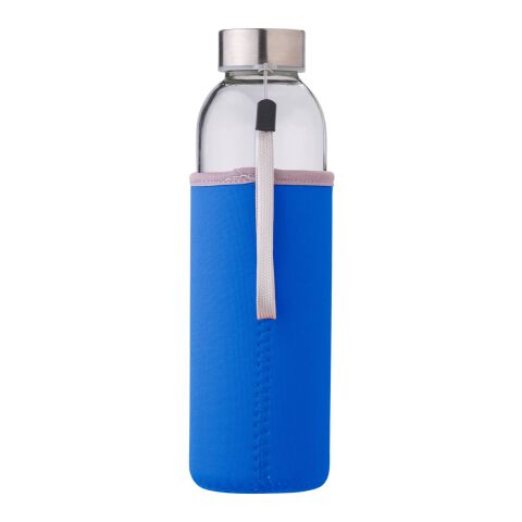 Glasflasche "Neo" (500ml) mit Neoprenhülle Kobaltblau