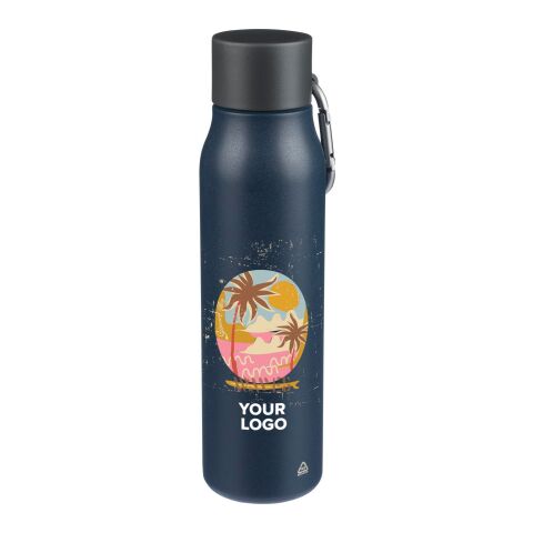 Trinkflasche aus recyceltem Edelstahl (600 ml) Cassian Weiß