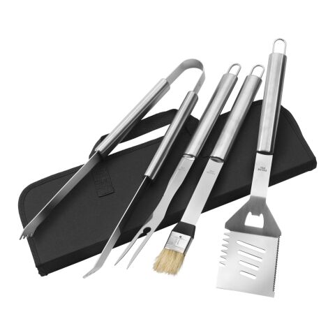 Grillbesteck 'Yorkshire' aus Edelstahl Schwarz