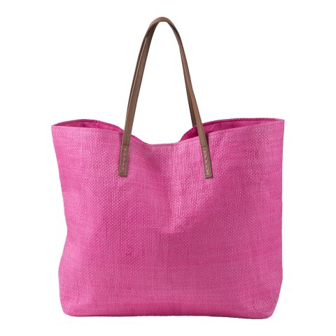 Strandtasche &#039;Calm&#039; aus Papier limone | ohne Werbeanbringung