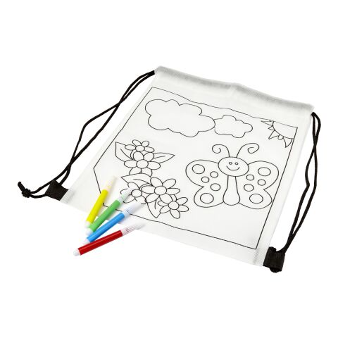 Turnbeutel aus Non-Woven Santino Weiß | ohne Werbeanbringung | Nicht verfügbar | Nicht verfügbar