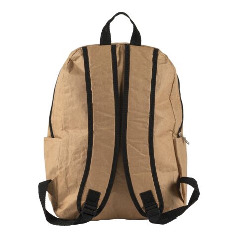 Laminierter Papierrucksack &#039;Mate&#039; mit Isolierfunktion Braun | ohne Werbeanbringung | Nicht verfügbar | Nicht verfügbar