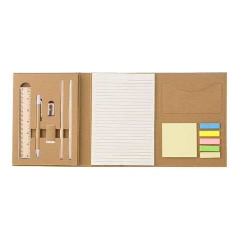 Schreibmappe &#039;Student&#039; aus Karton inkl. Zubehör Braun | ohne Werbeanbringung | Nicht verfügbar | Nicht verfügbar