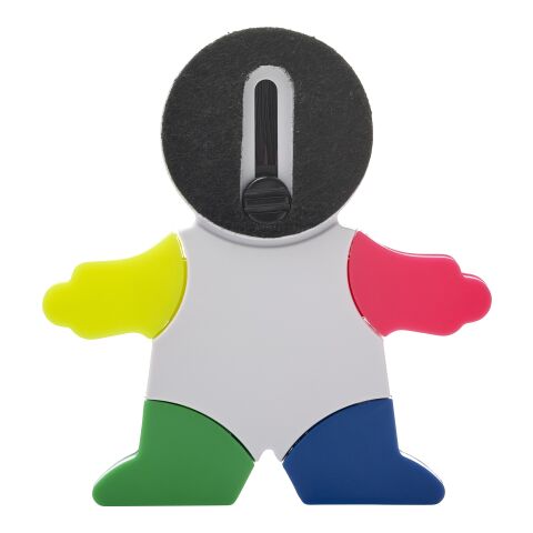 Textmarker &#039;Brush&#039; in Figur-Form aus Kunststoff Weiß | ohne Werbeanbringung | Nicht verfügbar | Nicht verfügbar