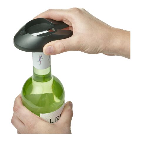 Elektrischer Wein-Flaschenöffner &#039;Reserva&#039; aus Kunststoff Schwarz | ohne Werbeanbringung | Nicht verfügbar | Nicht verfügbar