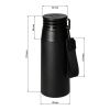 Vakuumflasche "Kabru", 500 ml schwarz | ohne Werbeanbringung | Nicht verfügbar | Nicht verfügbar