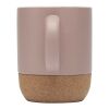 Billie 300 ml Keramiktasse mit Korkdetails Standard | Dusty Pink | ohne Werbeanbringung | Nicht verfügbar | Nicht verfügbar