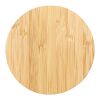 Essence 15W kabelloses Ladepad aus Bambus Standard | holz | ohne Werbeanbringung | Nicht verfügbar | Nicht verfügbar