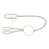Alasia 30 cm 5-in-1 Kabel aus recyceltem Kunststoff für Datenübertragung und 27W Schnellladung Standard | silber | ohne Werbeanbringung | Nicht verfügbar | Nicht verfügbar