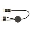 Alasia 30 cm 5-in-1 Kabel aus recyceltem Kunststoff für Datenübertragung und 27W Schnellladung Standard | schwarz | ohne Werbeanbringung | Nicht verfügbar | Nicht verfügbar