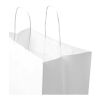 Kraft 80–90 g/m² Papiertasche mit Kordelgriffen – 32 × 17 × 39 cm weiß | ohne Werbeanbringung | Nicht verfügbar | Nicht verfügbar
