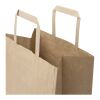 Kraft 80 g/m² Papiertasche mit flachen Griffen – 25 × 15 × 32 cm Kraftpapier | ohne Werbeanbringung | Nicht verfügbar | Nicht verfügbar