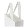 Smartfold Papiertüte, 230 g/m², mit Bandgriffen und Glanzlaminierung – 24 x 10 x 24 cm weiß