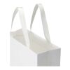 Smartfold Papiertüte, 230 g/m², mit Bandgriffen und Glanzlaminierung – 31 x 12 x 39 cm weiß