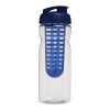 H2O Base® 650 ml Sportflasche mit Klappdeckel und Infusor transparent-blau | ohne Werbeanbringung | Nicht verfügbar | Nicht verfügbar